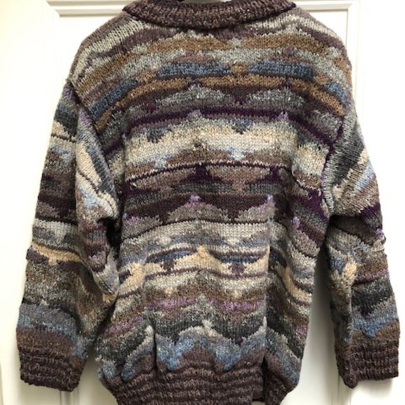 Men's Sweater designed by Kaffe Fassett. - Picture 3 of 4